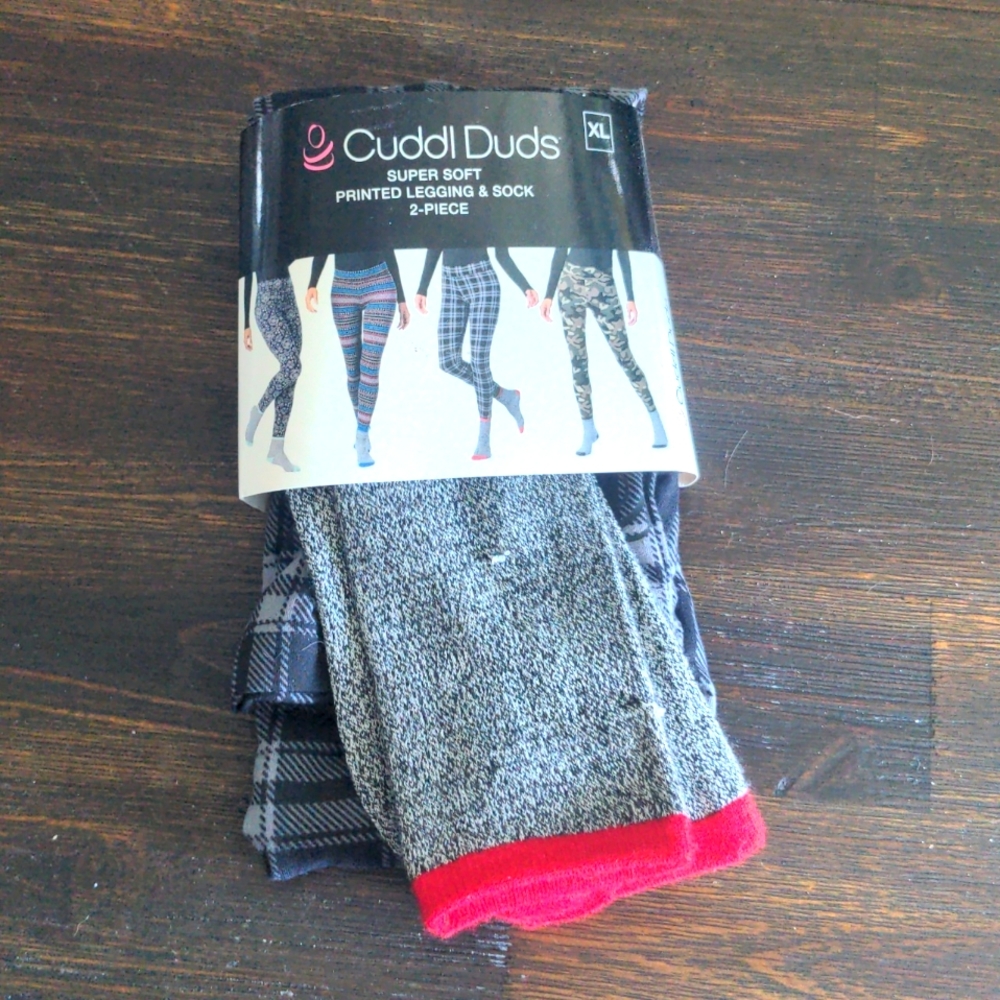 Cuddl Duds Legging and Sock set